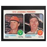 1973 1972 LEADING FIREMEN CLAY CARROLL SPARKY LYLE