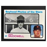 1973 TOPPS SAM MCDOWELL #342 SAN FRANCISCO GIANTS