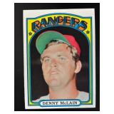 1972 TOPPS DENNY MCLAIN #210 TEXAS RANGERS