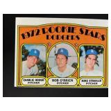 1972 DODGERS ROOKIE STARS CHARLIE HOUGH BOB O'BRIE