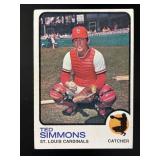 1973 TOPPS TED SIMMONS #85 ST. LOUIS CARDINALS