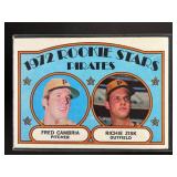1972 TOPPS PIRATES ROOKIE STARS FRED CAMBRIA RICHI