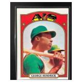 1972 TOPPS GEORGE HENDRICK #406 RC ROOKIE OAKLAND