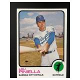 1973 TOPPS LOU PINIELLA #140 KANSAS CITY ROYALS