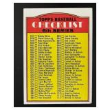 1972 TOPPS CHECKLIST 6TH SERIES #604A VAR