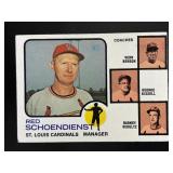 1973 CARDINALS FIELD LEADERS RED SCHOENDIENST VERN