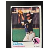 1973 TOPPS HANK AARON #100 ATLANTA BRAVES