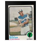 1973 TOPPS DUSTY BAKER #215 ATLANTA BRAVES