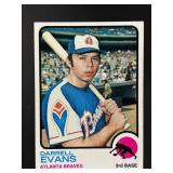 1973 TOPPS DARRELL EVANS #374 ATLANTA BRAVES