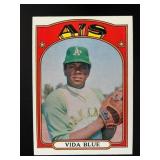 1972 TOPPS VIDA BLUE #169 OAKLAND ATHLETICS
