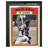 1972 TOPPS MAURY WILLS #438 LOS ANGELES DODGERS