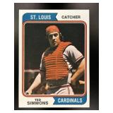 1974 TOPPS TED SIMMONS #260 ST. LOUIS CARDINALS