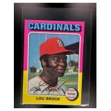 1975 TOPPS MINI LOU BROCK #540 ST. LOUIS CARDINALS