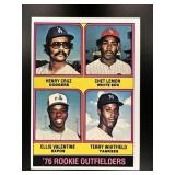 1976 ROOKIE OUTFIELDERS HENRY CRUZ CHET LEMON ELLI