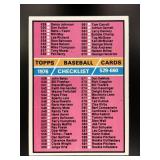 1976 TOPPS CHECKLIST: 529-660 CL #643