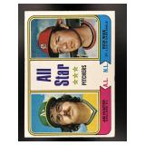 1974 ALL-STAR PITCHERS JIM HUNTER RICK WISE #339