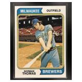 1974 TOPPS GORMAN THOMAS #288 RC ROOKIE MILWAUKEE