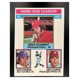 1976 1975 NL HOME RUN LEADERS MIKE SCHMIDT DAVE KI