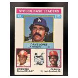 1976 1975 NL STOLEN LEADERS DAVE LOPES JOE MORGAN