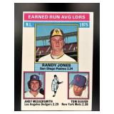 1976 1975 NL ERA LEADERS RANDY JONES ANDY MESSERSM