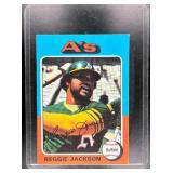 1975 TOPPS MINI REGGIE JACKSON #300 OAKLAND ATHLET