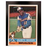 1976 TOPPS DUSTY BAKER #28 ATLANTA BRAVES