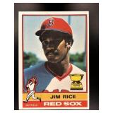 1976 TOPPS JIM RICE #340 SUPER ROOKIE ALL-STAR BOS