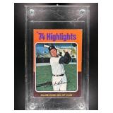 1975 TOPPS MINI AL KALINE #4 HIGHLIGHTS DETROIT TI