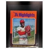 1975 TOPPS MINI BOB GIBSON #3 HIGHLIGHTS ST. LOUIS