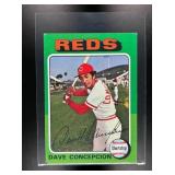 1975 TOPPS MINI DAVE CONCEPCION #17 CINCINNATI RED
