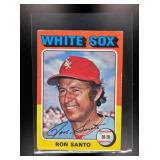 1975 TOPPS MINI RON SANTO #35 CHICAGO WHITE SOX