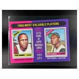 1975 TOPPS MINI 1966 MVPS FRANK ROBINSON BOB CLEME
