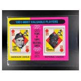 1975 TOPPS MINI 1951 MVPS YOGI BERRA ROY CAMPANELL