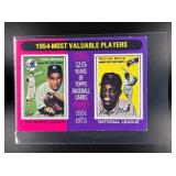 1975 TOPPS MINI 1954 MVPS YOGI BERRA WILLIE MAYS #