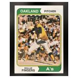 1974 TOPPS ROLLIE FINGERS #212 OAKLAND ATHLETICS