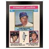 1976 1975 NL STRIKEOUT LEADERS TOM SEAVER JOHN MON
