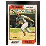 1974 TOPPS JOHNNY BENCH #10 CINCINNATI REDS