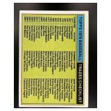 1976 TOPPS CHECKLIST #NNO TRADED UNCHECKED UNMARKE
