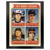 1974 ROOKIE CATCHERS CHARLIE MOORE BARRY FOOTE TOM