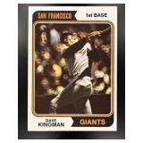 1974 TOPPS DAVE KINGMAN #610 SAN FRANCISCO GIANTS