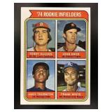 1974 ROOKIE INFIELDERS FRANK WHITE TERRY HUGHES JO
