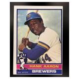 1976 TOPPS HANK AARON #550 MILWAUKEE BREWERS