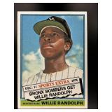1976 TOPPS WILLIE RANDOLPH #592T TRADED NEW YORK Y
