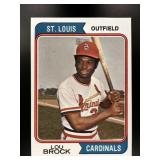 1974 TOPPS LOU BROCK #60 ST. LOUIS CARDINALS