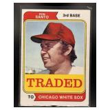1974 TOPPS RON SANTO #270T TRADED CHICAGO WHITE SO
