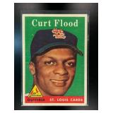 1958 TOPPS CURT FLOOD #464 RC ROOKIE ST. LOUIS CAR
