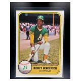 1981 FLEER RICKEY HENDERSON #574 OAKLAND ATHLETICS