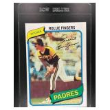 1980 TOPPS ROLLIE FINGERS #651 SAN DIEGO PADRES SH