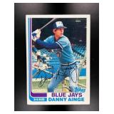 1982 TOPPS DANNY AINGE #125 TORONTO BLUE JAYS