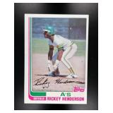 1982 TOPPS RICKEY HENDERSON #610 OAKLAND ATHLETICS